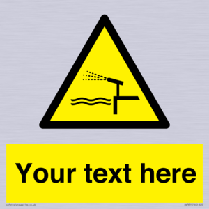 Custom warning water cannon